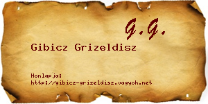 Gibicz Grizeldisz névjegykártya